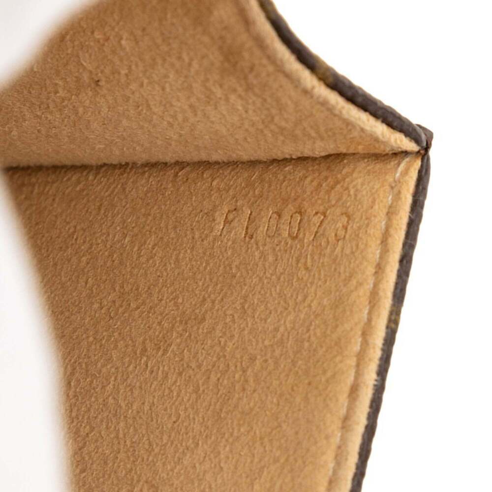 LOUIS VUITTON Authentic Brown Monogram Leather Pochette Hobo Bag - Picture 6 of 7